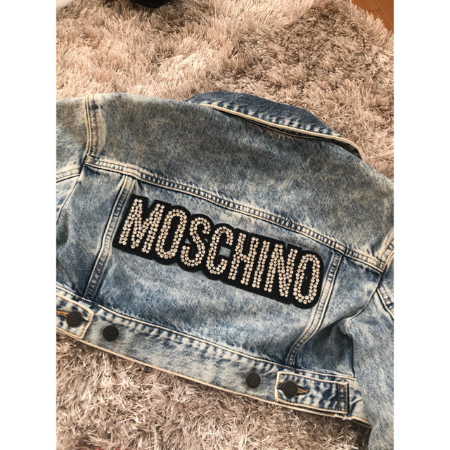 MOSCHINO H\u0026M コラボ　ビジューデニムジャケット