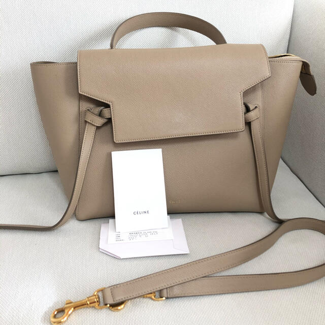 CELINE　セリーヌ　ベルトバッグ　ミニ　極美品　Light　taupe