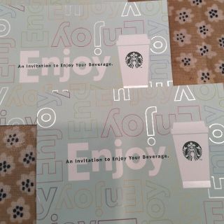 スターバックスコーヒー(Starbucks Coffee)のスターバックス　ドリンクチケット　２枚(フード/ドリンク券)