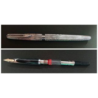 ウォーターマン(Waterman)の【金曜日までセール】ウォーターマンCF 万年筆　モワレ　コンバーター付き(ペン/マーカー)