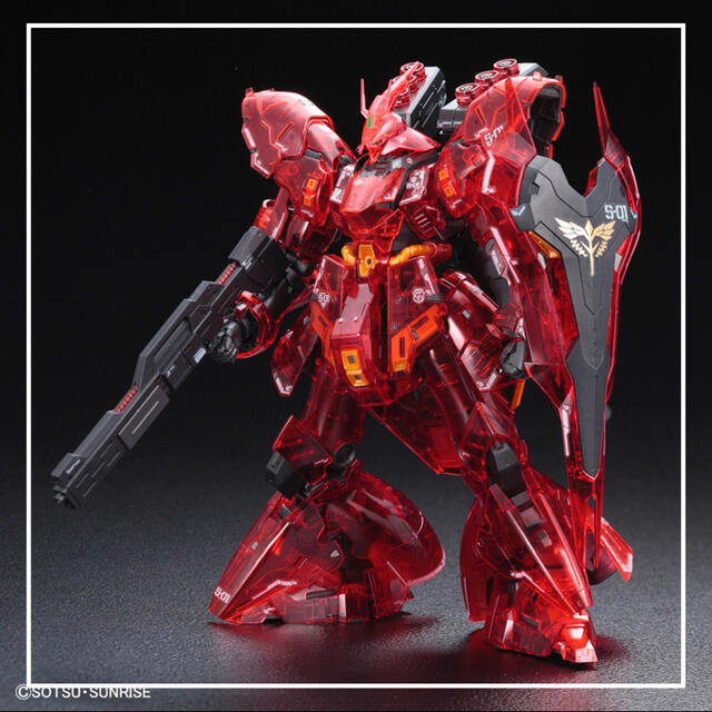 BANDAI(バンダイ)のRG ガンダムベース νガンダム チタニウムフィニッシュ サザビー クリアカラー エンタメ/ホビーのおもちゃ/ぬいぐるみ(プラモデル)の商品写真