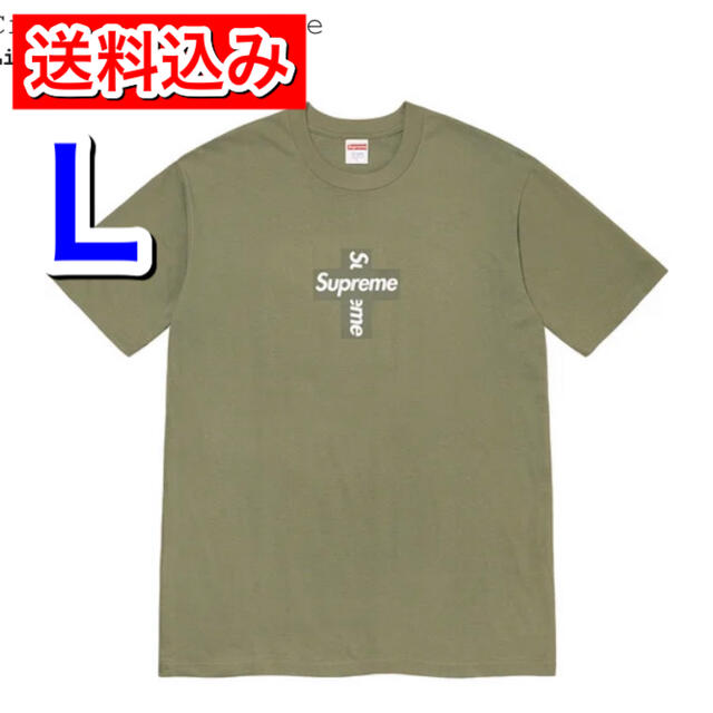 【人気ショップが最安値挑戦！】 Supreme Cross Box Logo Tee Olive L