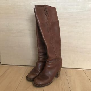 シーバイクロエ(SEE BY CHLOE)のsee by chloe ロングブーツ　36 茶色(ブーツ)