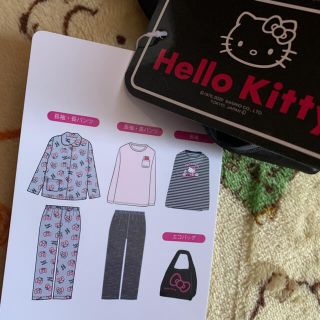 ハローキティ(ハローキティ)の本日発売☆しまむらハッピーバッグ♪kittyキティちゃん6点set(パジャマ)