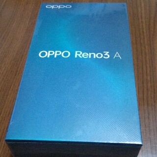 オッポ(OPPO)のOPPO Reno3 A [新品未開封] ブラック SIMロック解除済(スマートフォン本体)