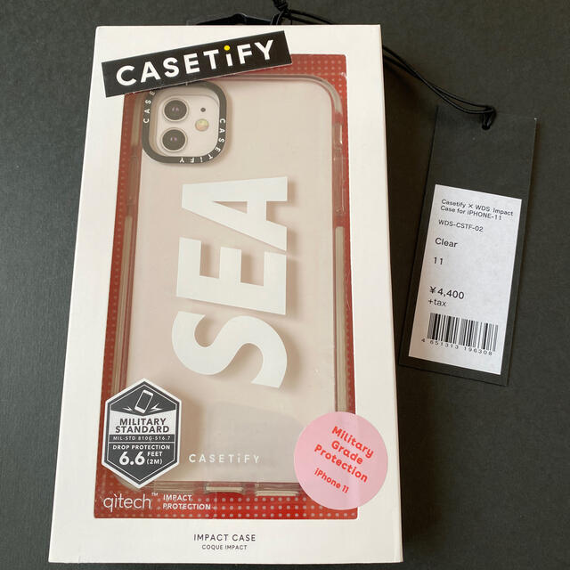 SEA(シー)のCASETiFY WIND AND SEA iPhone11 ケース 中古クリア スマホ/家電/カメラのスマホアクセサリー(iPhoneケース)の商品写真