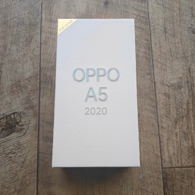 スマートフォン本体美品 OppoA5 2020ブルー手帳ケース付き