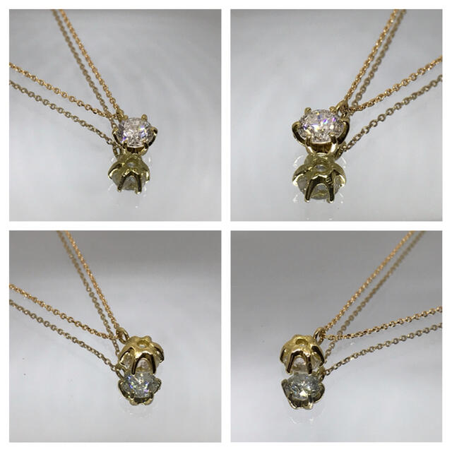 ★美品★天然ダイヤモンドネックレス　K18 D0.557ct  大粒ダイヤ