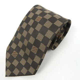 ルイヴィトン(LOUIS VUITTON)のイタリア製ルイヴィトン ダミエ シルクネクタイ クラシック(ネクタイ)