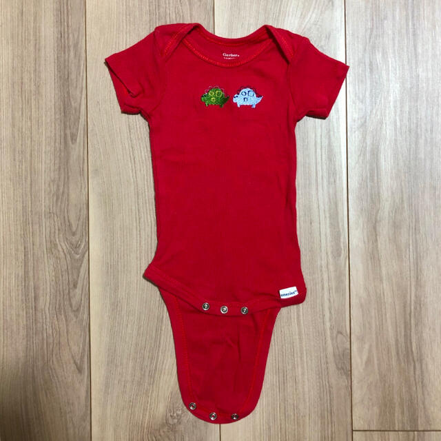 Gerber(ガーバー)のGerber ガーバー ボディスーツ（3-9M・12M）5枚セット キッズ/ベビー/マタニティのベビー服(~85cm)(ロンパース)の商品写真