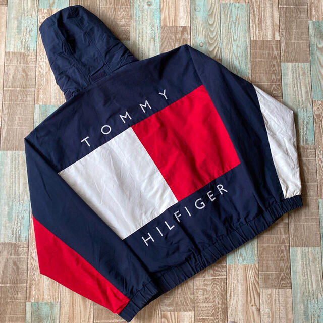 TOMMY HILFIGER(トミーヒルフィガー)の90s ビンテージ トミーヒルフィガー リバーシブル セーリング ジャケット L メンズのジャケット/アウター(ナイロンジャケット)の商品写真