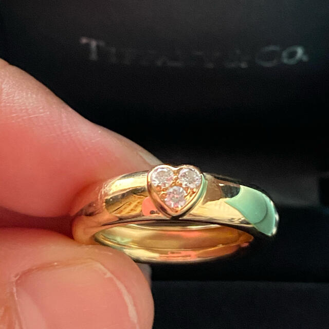 K18 /750 Tiffany&Co リング10.5 号約20mm幅