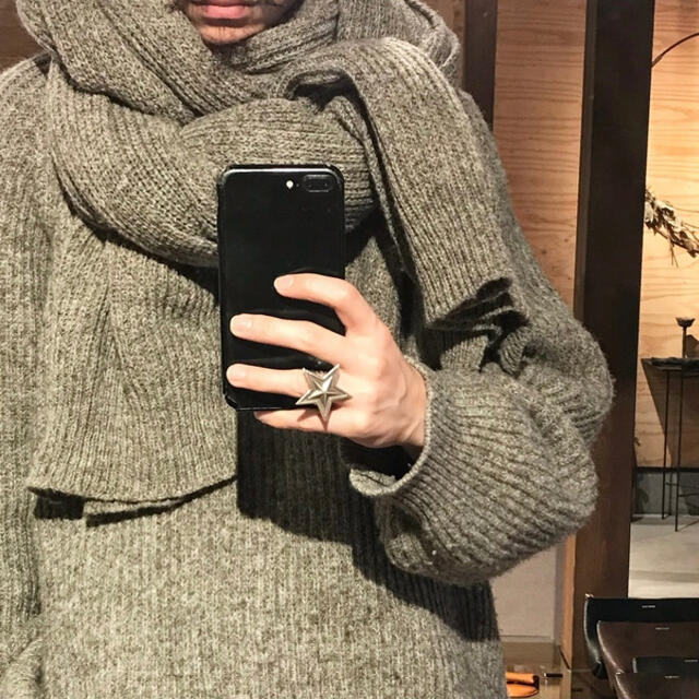 oproject 18aw knitted scarf