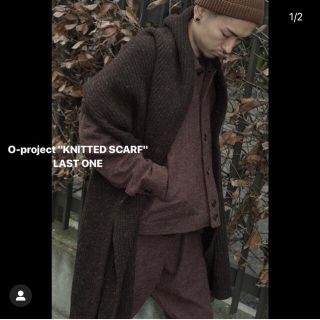 oproject 18aw knitted scarf