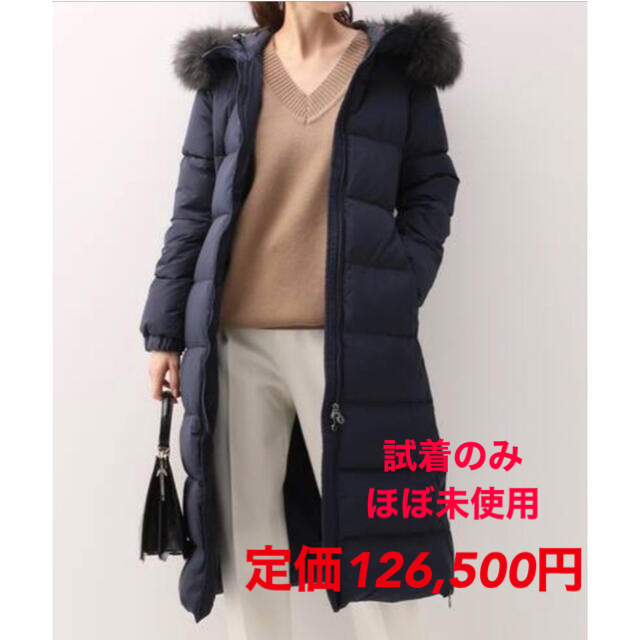 人気新品 TATRAS - TATRASスーパーロングファー付ダウン ネイビーS