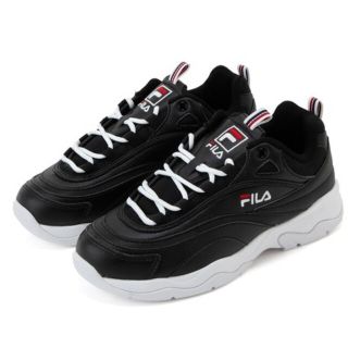 フィラ(FILA)の新品☆FILA☆フィラレイ☆ブラック×ホワイト(スニーカー)