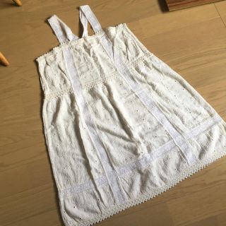 サマンサモスモス(SM2)の美品 SM2 刺繍 ワンピース(ひざ丈ワンピース)