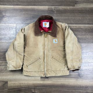 Carhartt デトロイトジャケット　キッズ　古着　110 120 相当