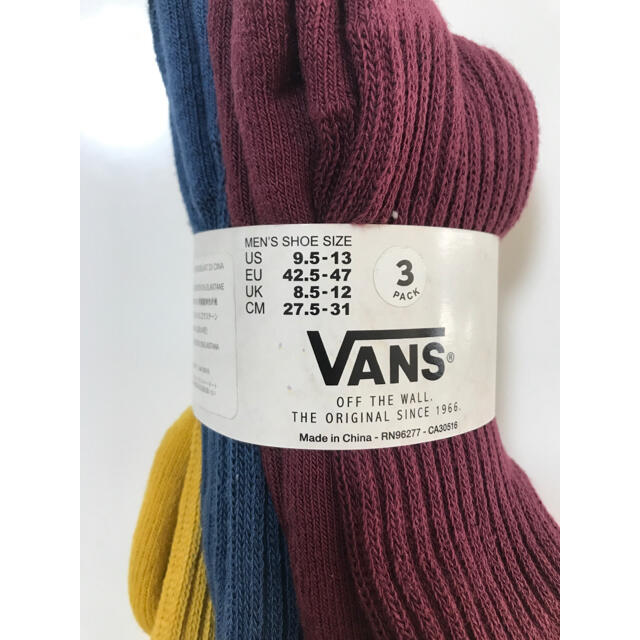 VANS(ヴァンズ)のVANS 靴下　ソックス　3セット メンズのレッグウェア(ソックス)の商品写真