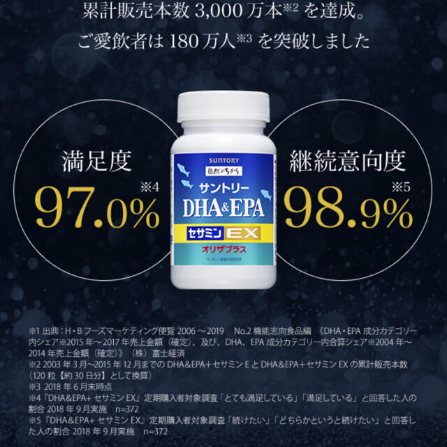 サントリー DHA EPA セサミンＥX 2ヶ月分 240粒