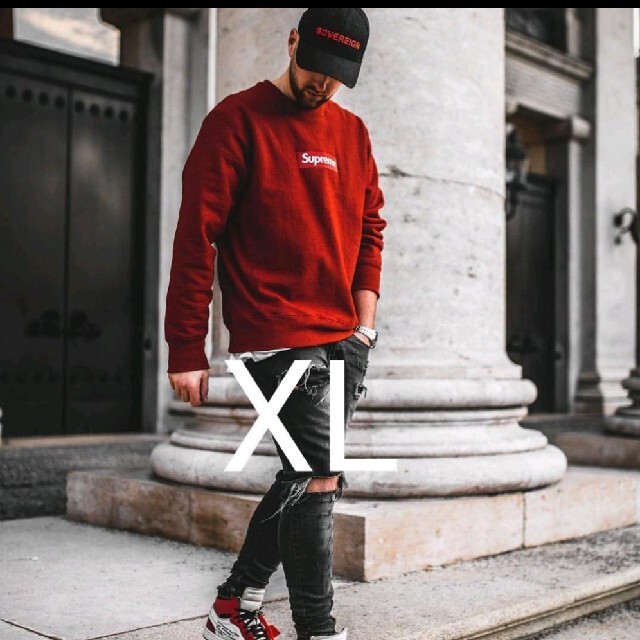 半額SALE/ Supreme - Supreme 18AW Box Logo Crewneck スウェット