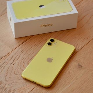iPhone - 美品| iPhone11 イエロー 64GB SIMフリーの通販 by art