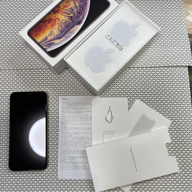 美品 iPhone Xs Max GOLD 64GB SIM フリーdocomo 超話題新作 21420円