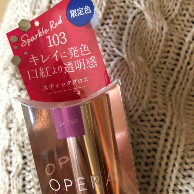 OPERA(オペラ)の新品 OPERA オペラ シアーリップカラー　限定 103 スパークルレッド コスメ/美容のベースメイク/化粧品(口紅)の商品写真