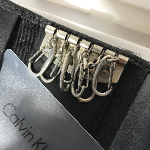 Calvin Klein(カルバンクライン)の直営店購入 新品カルバンクライン 高級牛革11000円 6連キーケース メンズのファッション小物(キーケース)の商品写真