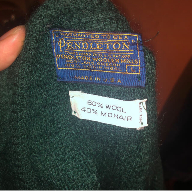 PENDLETON(ペンドルトン)のモヘア　カーディガン　70s mohair メンズのトップス(カーディガン)の商品写真