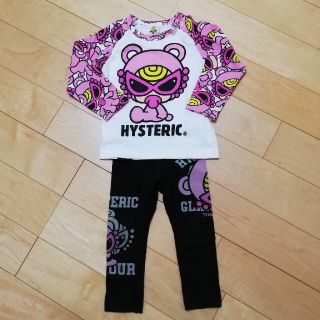 ヒステリックミニ(HYSTERIC MINI)のロンT、レギンス90cmセット(Tシャツ/カットソー)