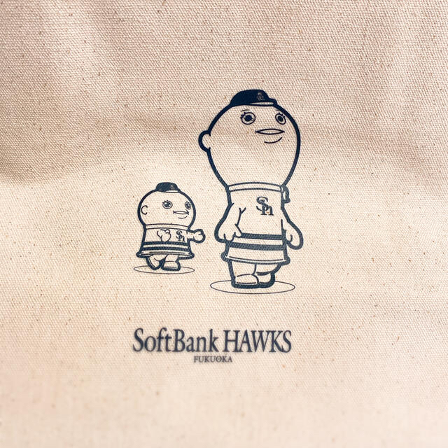 福岡ソフトバンクホークス(フクオカソフトバンクホークス)のトートバッグ　おまけ付き スポーツ/アウトドアの野球(記念品/関連グッズ)の商品写真