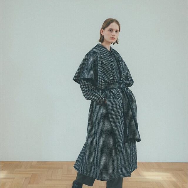 新作SALEセール30%OFF 今週限定価格MIX HOUNDSTOOTH CAPE COAT