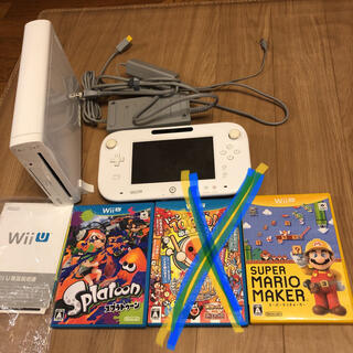 ウィーユー(Wii U)のWii U  本体　スプラトゥーン、マリオメーカーソフト(家庭用ゲーム機本体)