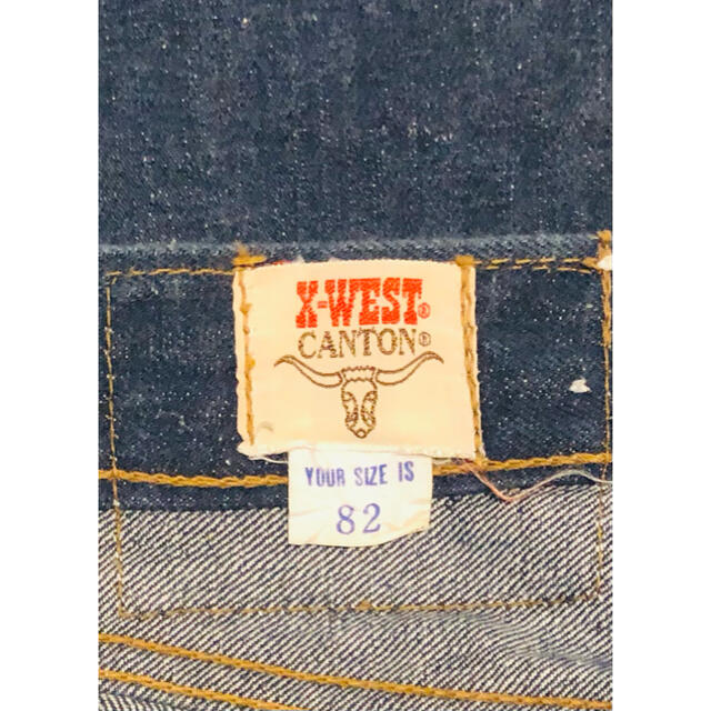 Canton(キャントン)のX-WEST CANTON TALON ZIP Vintage メンズのパンツ(デニム/ジーンズ)の商品写真