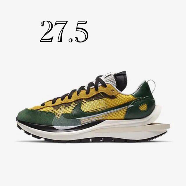 靴/シューズsacai nike vaporwaffle 27.5 yellow green