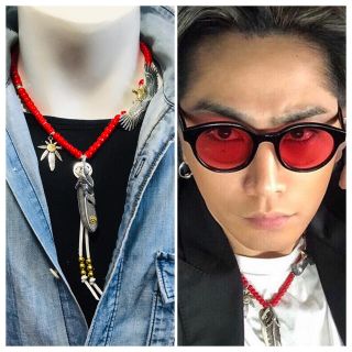 ゴローズ(goro's)の銀爪フェザー イーグル ホワイトハーツネックレス 三代目JSB 登坂広臣 タイプ(ネックレス)