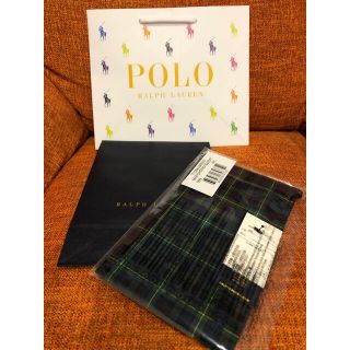 ポロラルフローレン(POLO RALPH LAUREN)の【入手困難】ポロラルフローレン★グリーンチェック柄マスクケース、インナーマスク(その他)