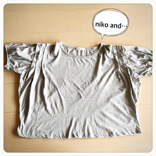 ニコアンド(niko and...)のniko and…パフスリーブ袖Tシャツ(Tシャツ(半袖/袖なし))