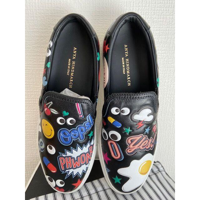 ANYA HINDMARCH(アニヤハインドマーチ)の◆新品◆【アニヤハインドマーチ】 オールオーバースティッカ― スリッポン　24㎝ レディースの靴/シューズ(スニーカー)の商品写真