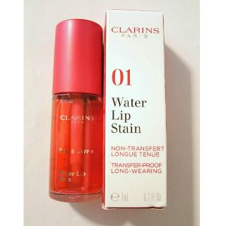 クラランス(CLARINS)のクラランス ウォーターリップステイン 01ローズウォーター(口紅)