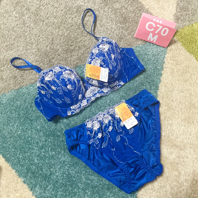 ブラ&ショーツ♡C70♡ブルー レディースの下着/アンダーウェア(ブラ&ショーツセット)の商品写真