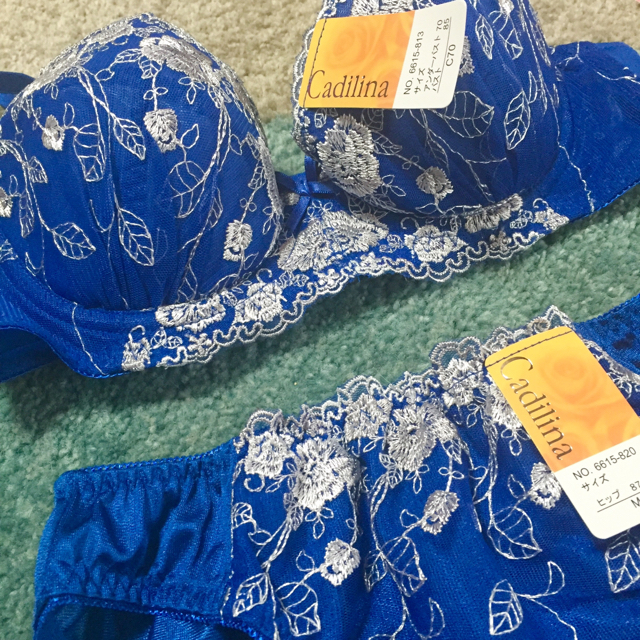 ブラ&ショーツ♡C70♡ブルー レディースの下着/アンダーウェア(ブラ&ショーツセット)の商品写真