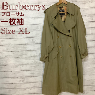 バーバリー(BURBERRY)のBurberrys プローサム　一枚袖　オリーブロングトレンチ　90‘s XL (トレンチコート)