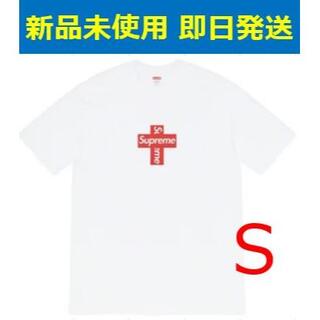 シュプリーム(Supreme)のSupreme Cross Box Logo Tee TNF nuptse(Tシャツ/カットソー(半袖/袖なし))