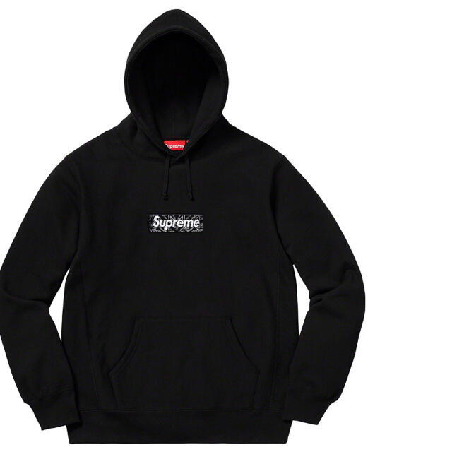 Supreme Bandana Box Logo Hooded M black