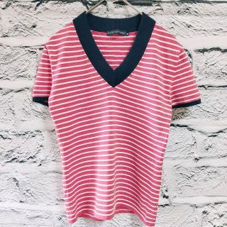 ラルフローレン(Ralph Lauren)のRalph Lauren ラルフ ローレン M Tシャツ ボーダー レッド 美品(Tシャツ(半袖/袖なし))