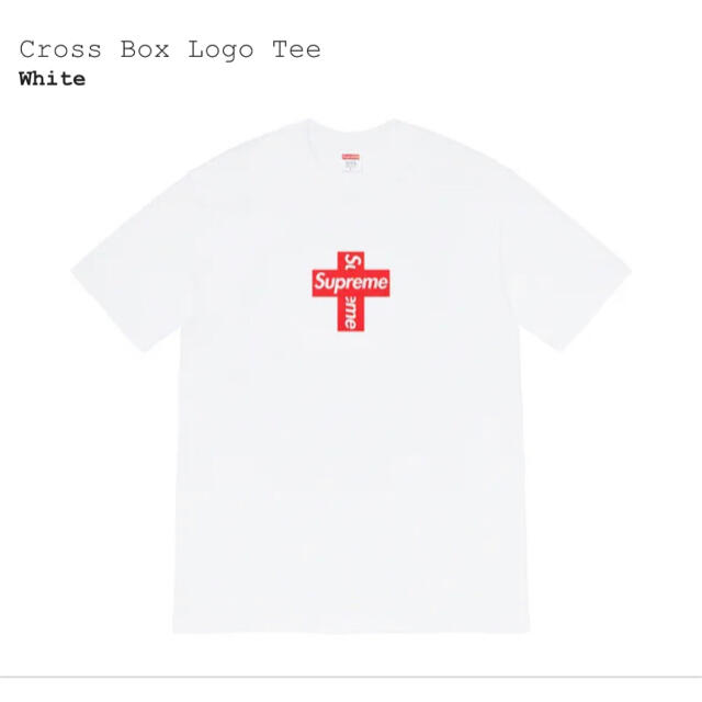 専用　Supreme Cross Box Logo Tee White M