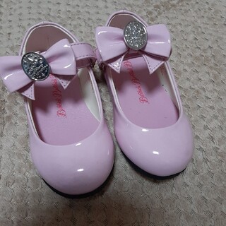 東京ディズニーリゾート　ビビディバビディブティック　ピンク　靴　16センチ(フォーマルシューズ)