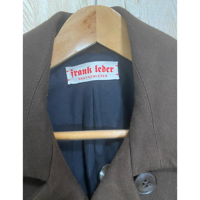 フランクリーダー　Pコート　ブラウン メンズのジャケット/アウター(テーラードジャケット)の商品写真